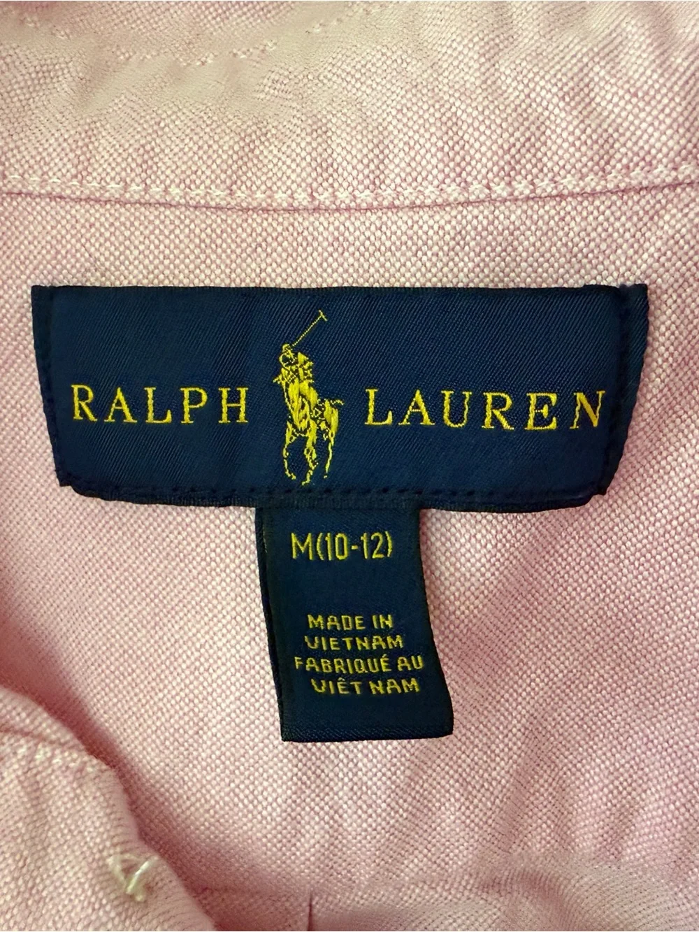 Ralph Lauren Light Pink Button-Down Oxford Shirt